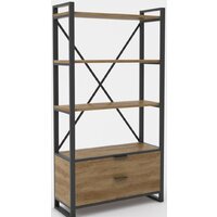 Hype Mebel Стандарт Люкс 80x170 (черный/дуб галифакс олово)