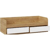 Кровать-тахта Трия Хилтон комбинированная 90x200 (дуб крафт золотой/белый матовый) - Превью изображения №4 — Интернет-магазин ПроЗаказ