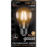Светодиодная лампочка Gauss Filament A60 E27 10 Вт 2700 К 102802110 - Превью изображения №2 — Интернет-магазин ПроЗаказ