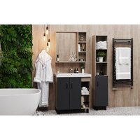  Onika Тумба под умывальник Тимбер 70.10 107057 (серый матовый/дуб сонома) - Превью изображения №4 — Интернет-магазин ПроЗаказ