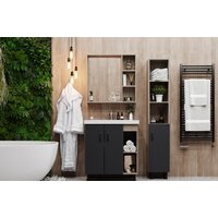  Onika Тумба под умывальник Тимбер 70.10 107057 (серый матовый/дуб сонома) - Превью изображения №2 — Интернет-магазин ПроЗаказ