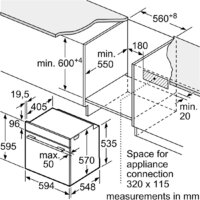 Электрический духовой шкаф Bosch Serie 4 HJA737BR0 - Превью изображения №8 — Интернет-магазин ПроЗаказ