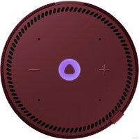 Умная колонка Яндекс Станция Мини 2 с часами (красный гранат) - Превью изображения №4 — Интернет-магазин ПроЗаказ
