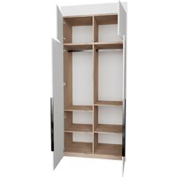 Шкаф распашной Рэйгрупп Рэй S257-B3-1-EB В3-1 (дуб элисон/белый премиум) - Превью изображения №2 — Интернет-магазин ПроЗаказ