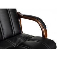 Офисное кресло Бюрократ T-9932Walnut (черный, экокожа) - Превью изображения №8 — Интернет-магазин ПроЗаказ