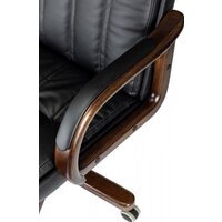 Офисное кресло Бюрократ T-9932Walnut (черный, экокожа) - Превью изображения №5 — Интернет-магазин ПроЗаказ