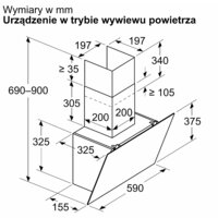 Кухонная вытяжка Bosch Serie 2 DWK65DK20 - Превью изображения №9 — Интернет-магазин ПроЗаказ