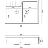 Кухонная мойка Quadron HCQB9062U1_PVDG1 - Превью изображения №4 — Интернет-магазин ПроЗаказ