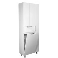  Style Line Шкаф-пенал Оптима 70 (напольный, корзина, отделение для халата) - Превью изображения №2 — Интернет-магазин ПроЗаказ