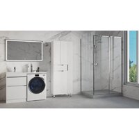  Style Line Шкаф-пенал Оптима 70 (напольный, корзина, отделение для халата) - Превью изображения №6 — Интернет-магазин ПроЗаказ