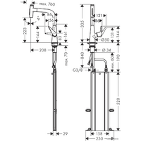 Смеситель Hansgrohe Talis Select M51 73868000 - Превью изображения №3 — Интернет-магазин ПроЗаказ
