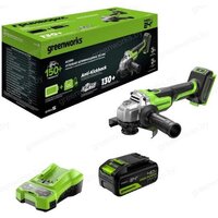 Угловая шлифмашина Greenworks AG590 3201007CUB (с 1-им АКБ, сумка) - Превью изображения №2 — Интернет-магазин ПроЗаказ