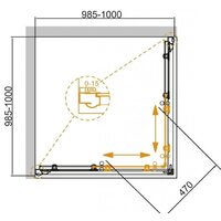 Душевой уголок Cezares Giubileo-A-2-100-Scorrevole-C-Br - Превью изображения №4 — Интернет-магазин ПроЗаказ