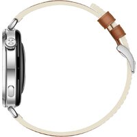 Умные часы Huawei Watch GT 6 41 мм (серебристый, с коричневым кожаным ремешком, международная версия) - Превью изображения №5 — Интернет-магазин ПроЗаказ