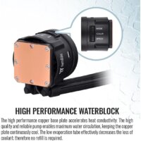 Система жидкостного охлаждения для процессора Thermaltake Toughliquid 240 ARGB Sync CL-W319-PL12BL-A - Превью изображения №5 — Интернет-магазин ПроЗаказ
