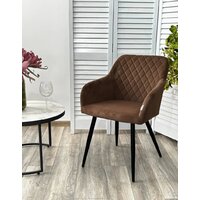 Стул с подлокотниками M-City Brandy 629M05175 (505-11 кофе/черный) - Превью изображения №3 — Интернет-магазин ПроЗаказ
