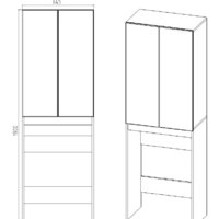  Viant Шкаф Бостон VBOS645-SHSM - Превью изображения №5 — Интернет-магазин ПроЗаказ
