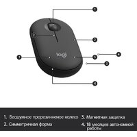 Офисный набор Logitech MK470 Slim Wireless Combo 920-009206 (графитовый) - Превью изображения №8 — Интернет-магазин ПроЗаказ