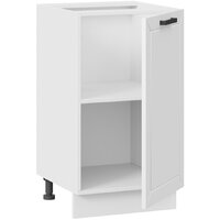 Шкаф напольный Трия Лорас 1Н45 (белый/холст белый) - Превью изображения №2 — Интернет-магазин ПроЗаказ