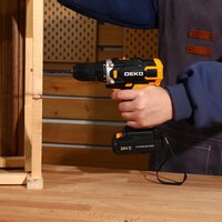 Дрель-шуруповерт Deko Banger 20V ONE + Set 63 083-1043 (с 2-мя АКБ, кейс) - Превью изображения №5 — Интернет-магазин ПроЗаказ