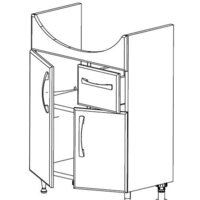  СанитаМебель Тумба Камелия-64.15 Д2 с умывальником Грация - Превью изображения №2 — Интернет-магазин ПроЗаказ