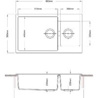 Кухонная мойка Longran Enigma ENG860.500 15 (крома) - Превью изображения №2 — Интернет-магазин ПроЗаказ