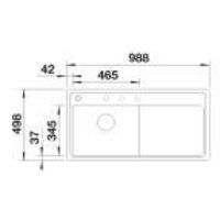 Кухонная мойка Blanco Zenar XL 6 S-F 523929 (левая, белый) - Превью изображения №3 — Интернет-магазин ПроЗаказ