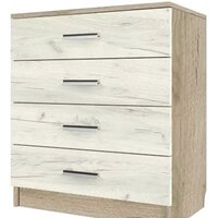 Стендмебель Гармония КМ-601 (дуб крафт белый/дуб крафт серый)