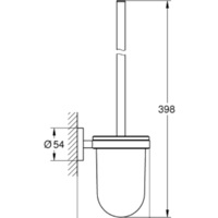 Ершик для унитаза Grohe Essentials 40374001 (хром) - Превью изображения №2 — Интернет-магазин ПроЗаказ