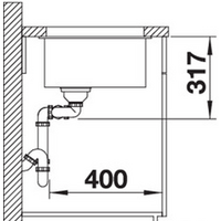 Кухонная мойка Blanco Subline 430/270-U (антрацит) 523151 - Превью изображения №3 — Интернет-магазин ПроЗаказ