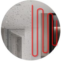 EMZE Led Motion 90 LED.90.90.MOTION.AF.4K (c подсветкой, с антизапотеванием и бесконтактное включение)