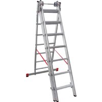 Лестница-стремянка Новая высота NV 523 трёхсекционная индустриальная 3x7 ступеней - Превью изображения №6 — Интернет-магазин ПроЗаказ