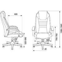 Офисное кресло Бюрократ T-9923WALNUT (черный) - Превью изображения №14 — Интернет-магазин ПроЗаказ