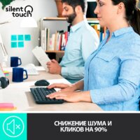 Офисный набор Logitech MK295 Silent Wireless Combo 920-009813 (графитовый) - Превью изображения №3 — Интернет-магазин ПроЗаказ