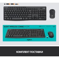 Офисный набор Logitech MK295 Silent Wireless Combo 920-009813 (графитовый) - Превью изображения №10 — Интернет-магазин ПроЗаказ