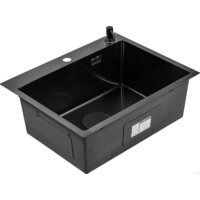 Кухонная мойка Roxen Snake 560220-60-BS PVD графит/текстурная поверхность (с коландером и дозатором) - Превью изображения №9 — Интернет-магазин ПроЗаказ