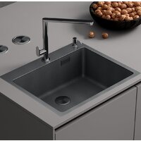 Кухонная мойка Roxen Snake 560220-60-BS PVD графит/текстурная поверхность (с коландером и дозатором) - Превью изображения №2 — Интернет-магазин ПроЗаказ