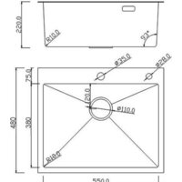 Кухонная мойка Roxen Snake 560220-60-BS PVD графит/текстурная поверхность (с коландером и дозатором) - Превью изображения №15 — Интернет-магазин ПроЗаказ