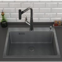 Кухонная мойка Roxen Snake 560220-60-BS PVD графит/текстурная поверхность (с коландером и дозатором) - Превью изображения №6 — Интернет-магазин ПроЗаказ