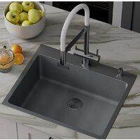 Кухонная мойка Roxen Snake 560220-60-BS PVD графит/текстурная поверхность (с коландером и дозатором) - Превью изображения №4 — Интернет-магазин ПроЗаказ
