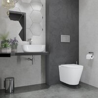 Унитаз подвесной Lauter Longer 2110822 + GROHE Rapid SL 38721001 с кнопкой (овальная, хром) - Превью изображения №12 — Интернет-магазин ПроЗаказ
