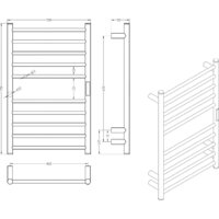 Полотенцесушитель Roxen Caspia 11070-5079BG - Превью изображения №10 — Интернет-магазин ПроЗаказ
