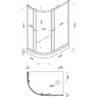 Душевой уголок Triton Коралл-Лайт 120x80 А (правосторонний) - Превью изображения №8 — Интернет-магазин ПроЗаказ