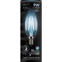 Светодиодная лампочка Gauss Filament Candle E14 9 Вт 4100 К 103801209 - Превью изображения №2 — Интернет-магазин ПроЗаказ