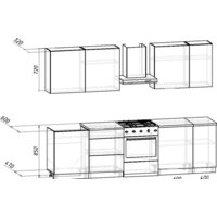 Готовая кухня Интермебель Микс Топ-7 2.2м (белый премиум/дуб крафт золотой/мрамор лацио белый) - Превью изображения №7 — Интернет-магазин ПроЗаказ
