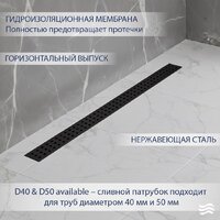 Трап/канал Lauter 210372-1-KMB 700x55 (черный матовый) - Превью изображения №2 — Интернет-магазин ПроЗаказ