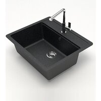 Кухонная мойка Teymi Helmi 57x50 T120107 (черный матовый) - Превью изображения №2 — Интернет-магазин ПроЗаказ