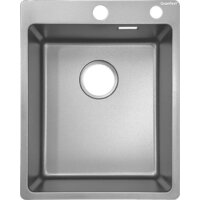 Кухонная мойка GranFest Metal нержавеющая сталь AISI 304 GF-4050 серебро - Превью изображения №2 — Интернет-магазин ПроЗаказ
