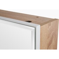 Тумба для обуви Трия Тип 16 с зеркалом (дуб сонома/белая шагрень) - Превью изображения №6 — Интернет-магазин ПроЗаказ