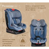 Детское автокресло Pituso Ruente R202 (джинс/светло-серый) - Превью изображения №12 — Интернет-магазин ПроЗаказ